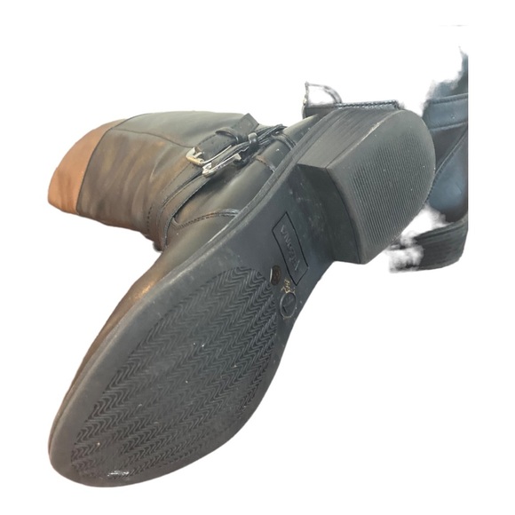 Black and Brown Size 7 Leather Boots - Picture 4 of 4